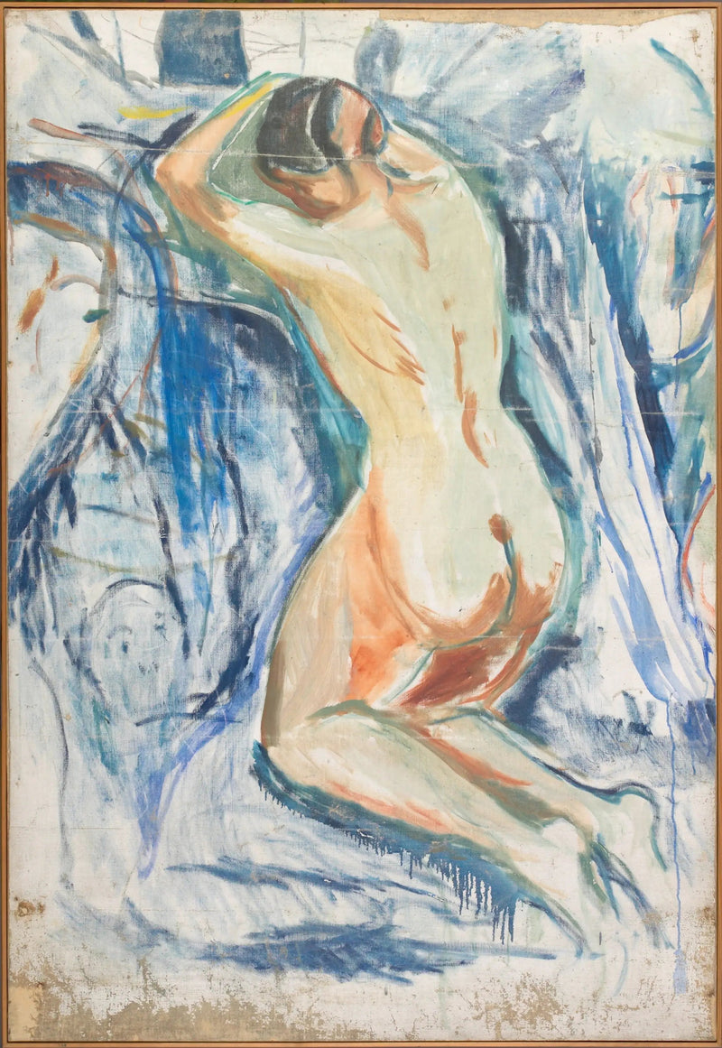 Ludzka góra: klęczący nagi - Edvard Munch