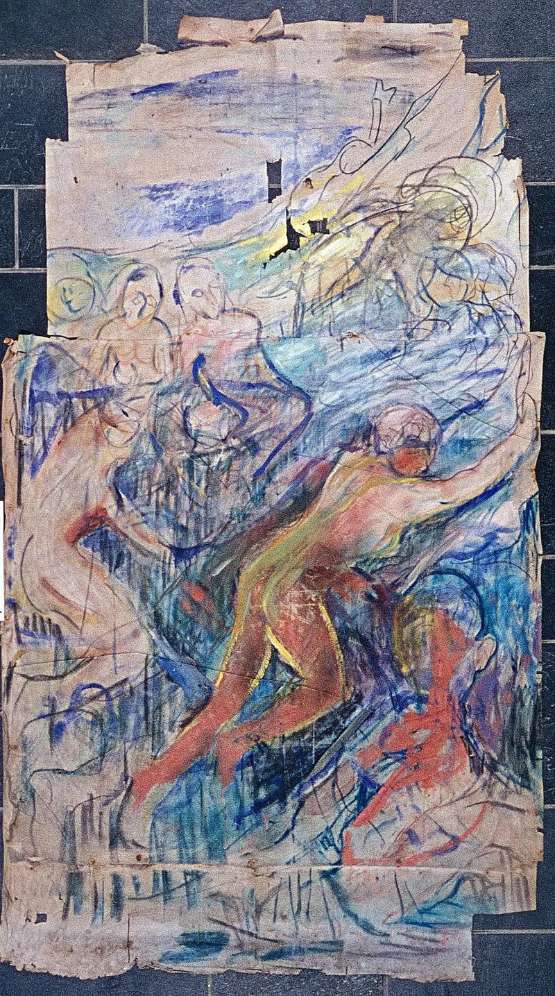 Ludzka góra: górna lewa część - Edvard Munch