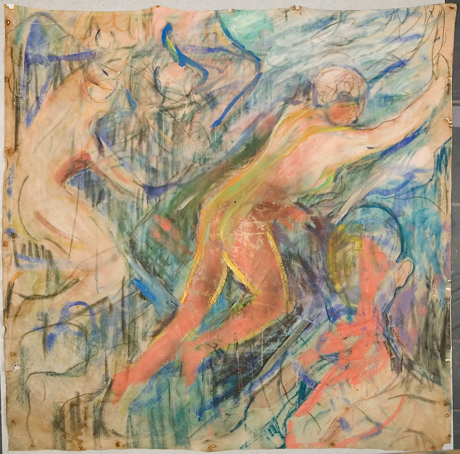 Ludzka góra: górna lewa część - Edvard Munch