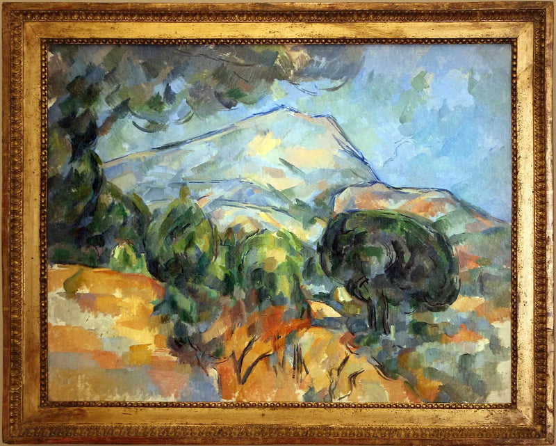 Góra Sainte-Victoire nad drogą do Tholonet (z sosną parasolową) - Paul Cézanne