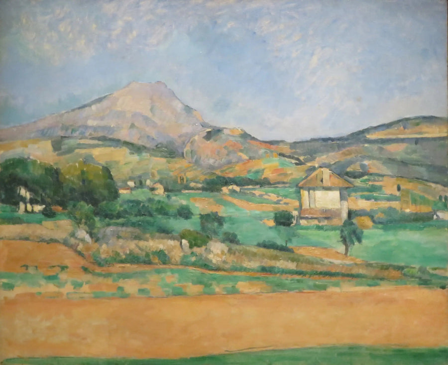 Góra Sainte-Victoire widziana z drogi Valcros (i bastida La Générale) - Paul Cézanne