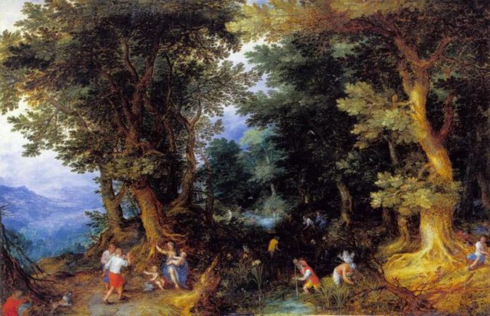 La moquerie de Latone - Jan Brueghel l'Ancien image 1 copie de tableau peinte à la main