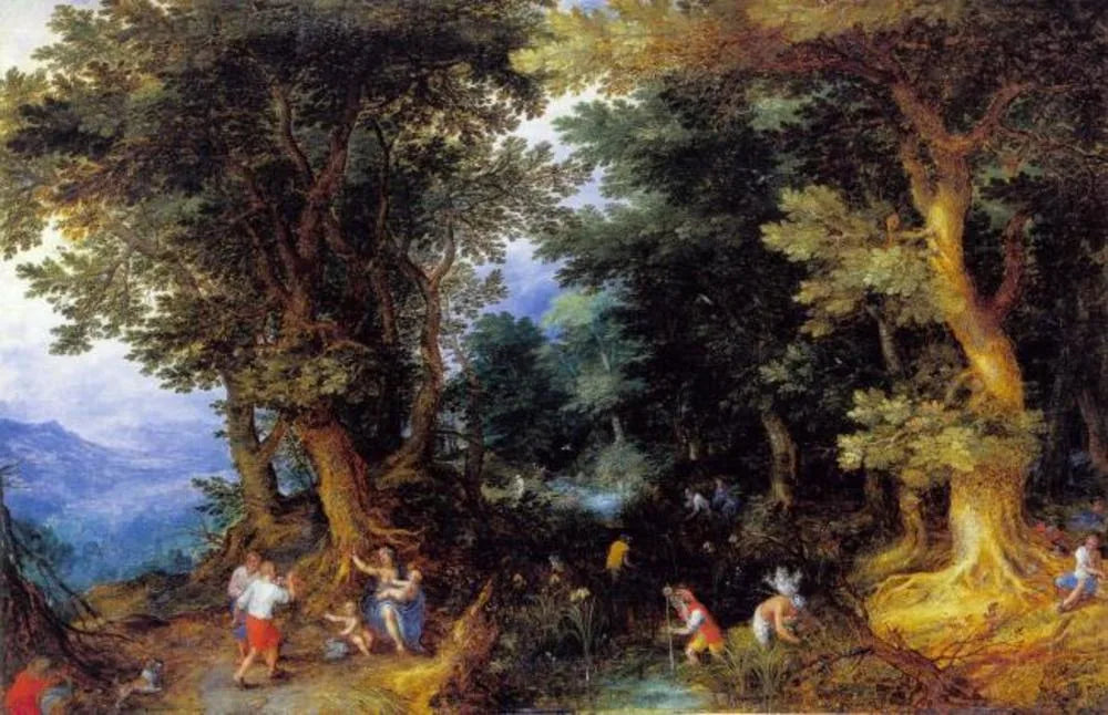 La moquerie de Latone - Jan Brueghel l'Ancien image 1 copie de tableau peinte à la main