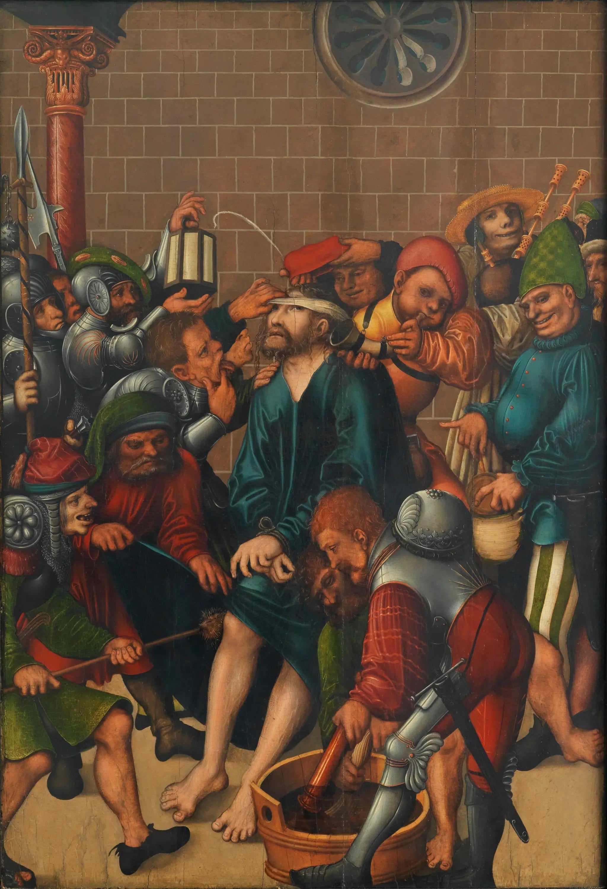 La moquerie du Christ - Lucas Cranach the Elder image 1 tableau peint à l’huile sur toile