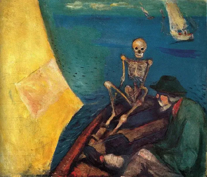 Śmierć na ławie - Edvard Munch