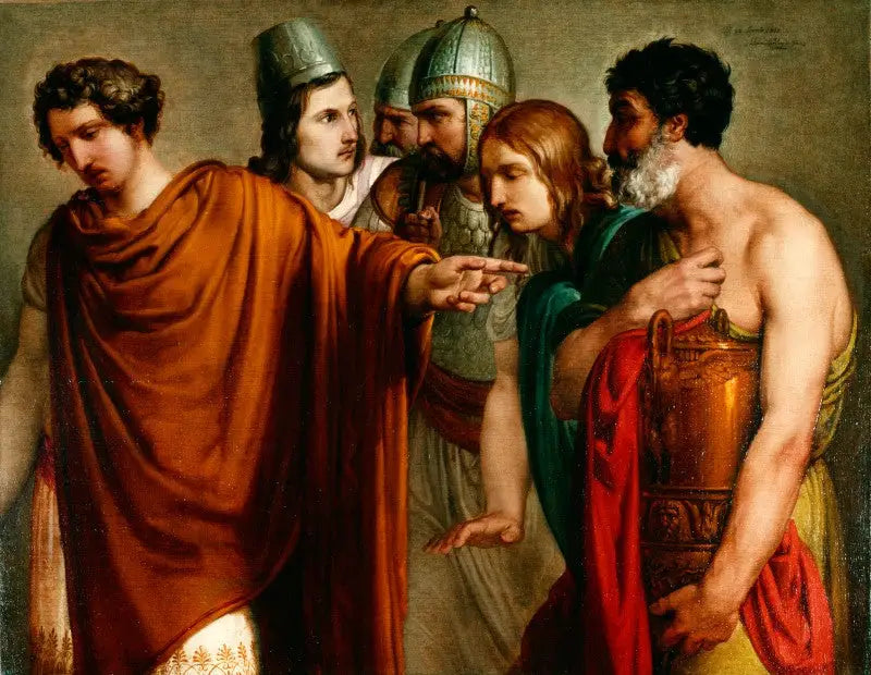 Śmierć Abradaty - Francesco Hayez