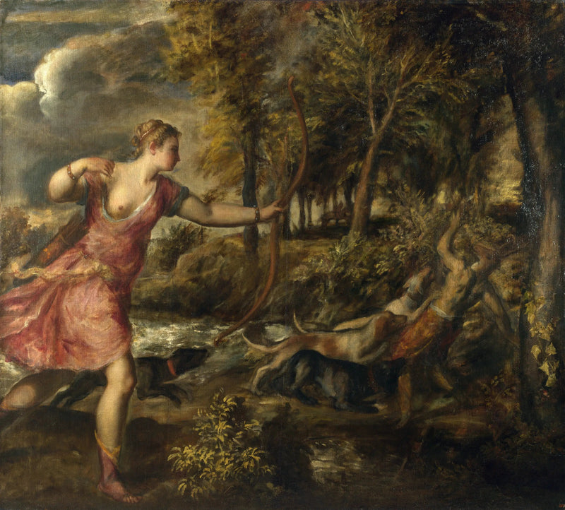 Śmierć Akteona - Titian