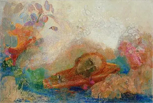 Śmierć Orfeusza - Odilon Redon