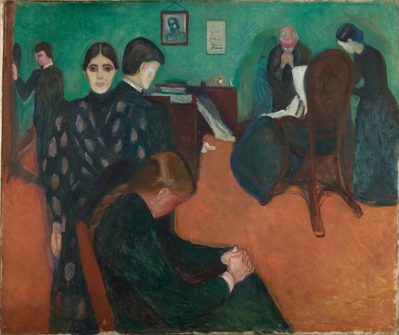 Śmierć w pokoju chorego - Edvard Munch