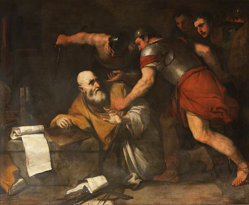 Śmierć Archimedesa - Luca Giordano