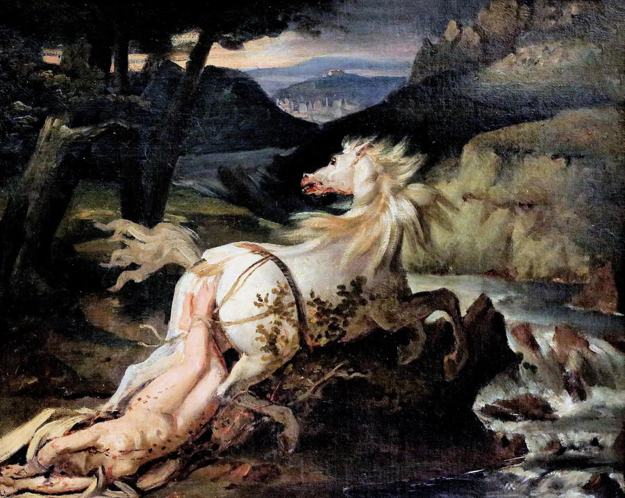 Śmierć Brunhildy - Théodore Géricault