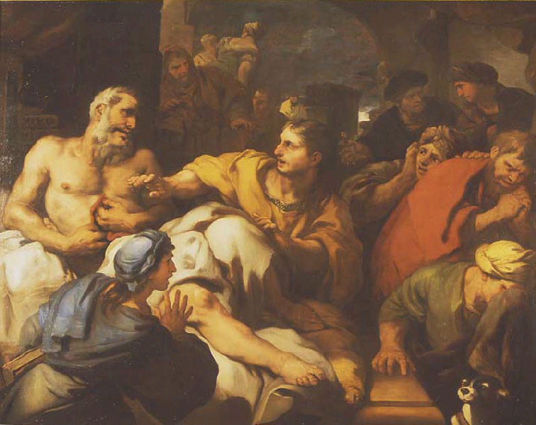Śmierć Katona - Luca Giordano