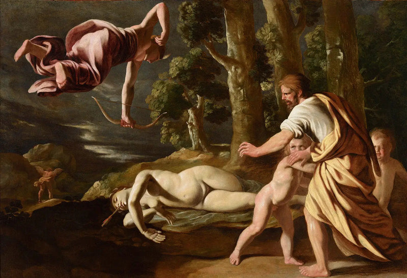 Śmierć Chioné - Nicolas Poussin