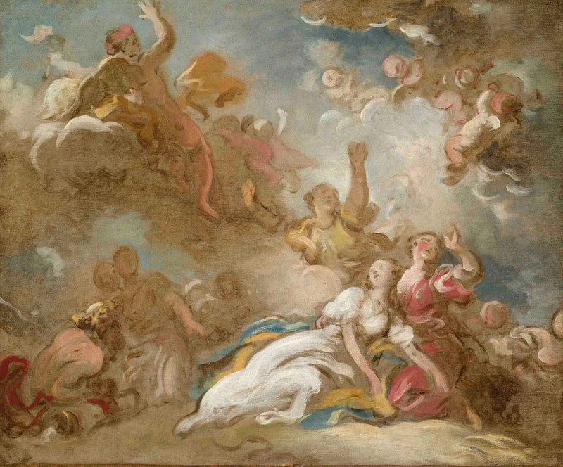 Śmierć Kleopatry - Jean-Honoré Fragonard