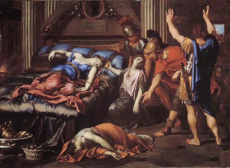 Śmierć Kleopatry - Pierre Mignard