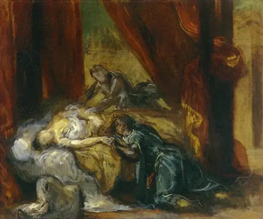 Śmierć Desdémony - Eugène Delacroix