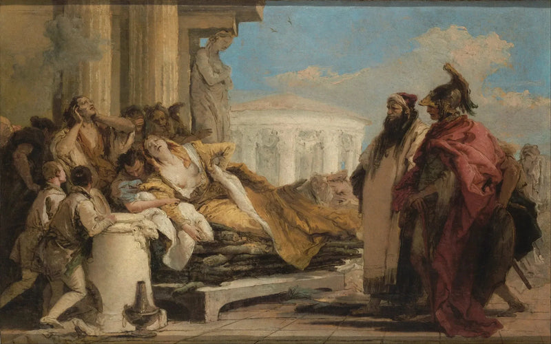 Śmierć Dydony - Giovanni Battista Tiepolo