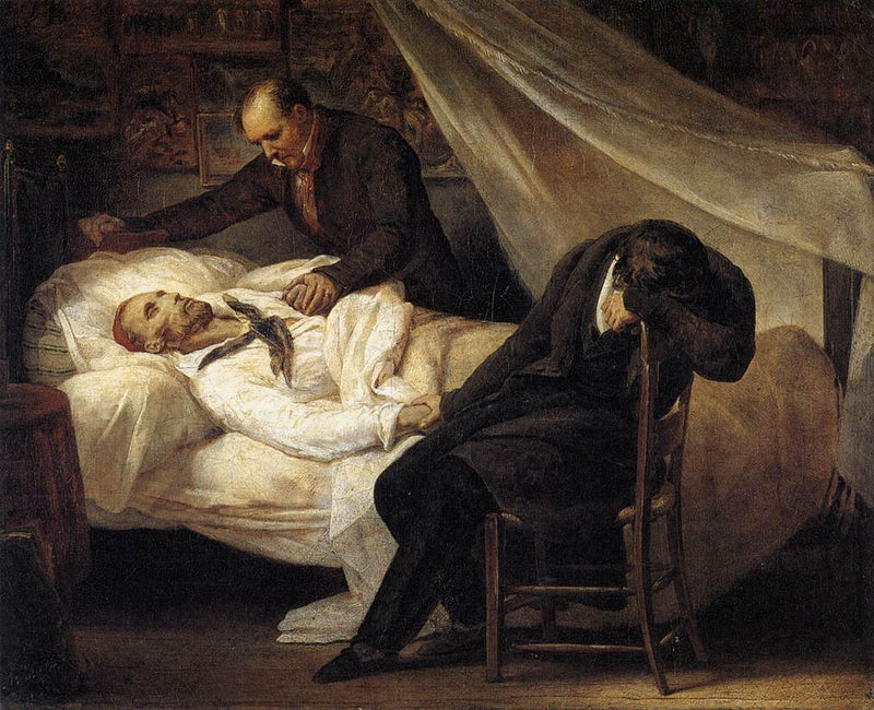 Śmierć Géricaulta - Ary Scheffer