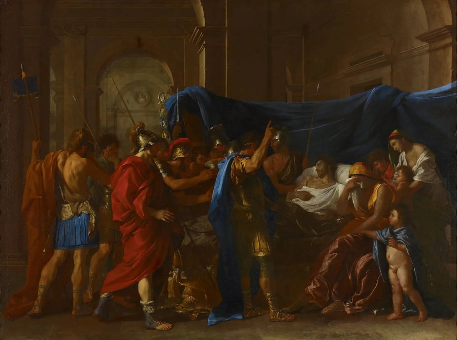 Śmierć Germaniusza - Nicolas Poussin