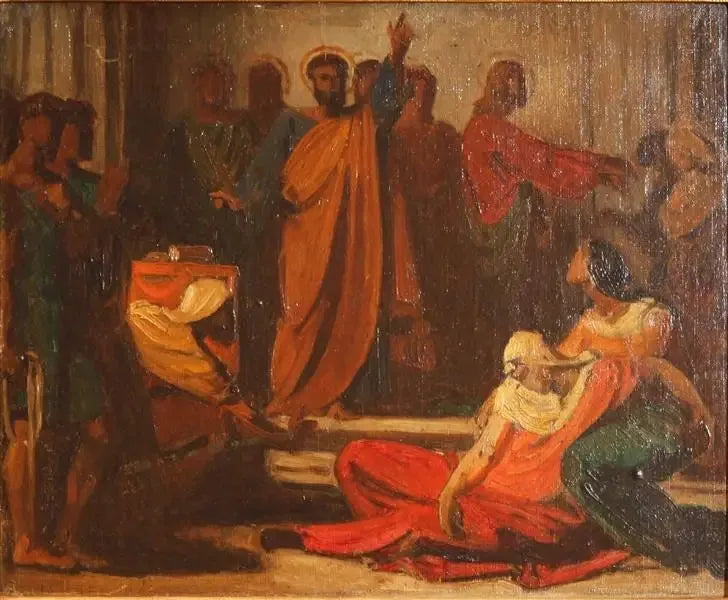 Śmierć Saphiry - Léon Bonnat