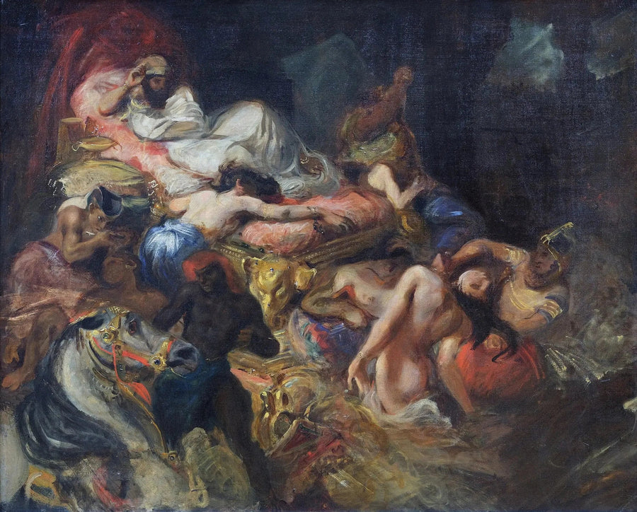 Śmierć Sardanapala, szkic - Eugène Delacroix