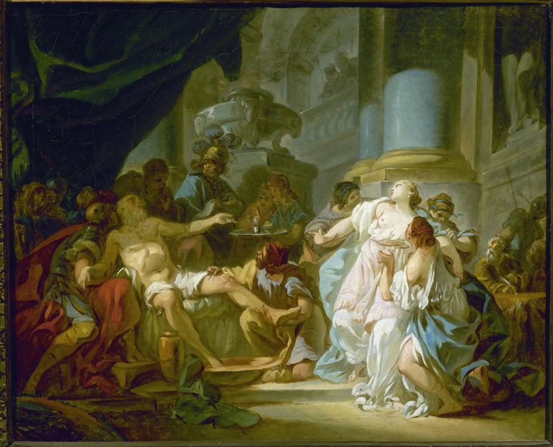 Śmierć Seneki - Jacques-Louis David