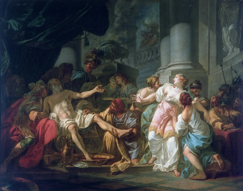 Śmierć Seneki - Jacques-Louis David