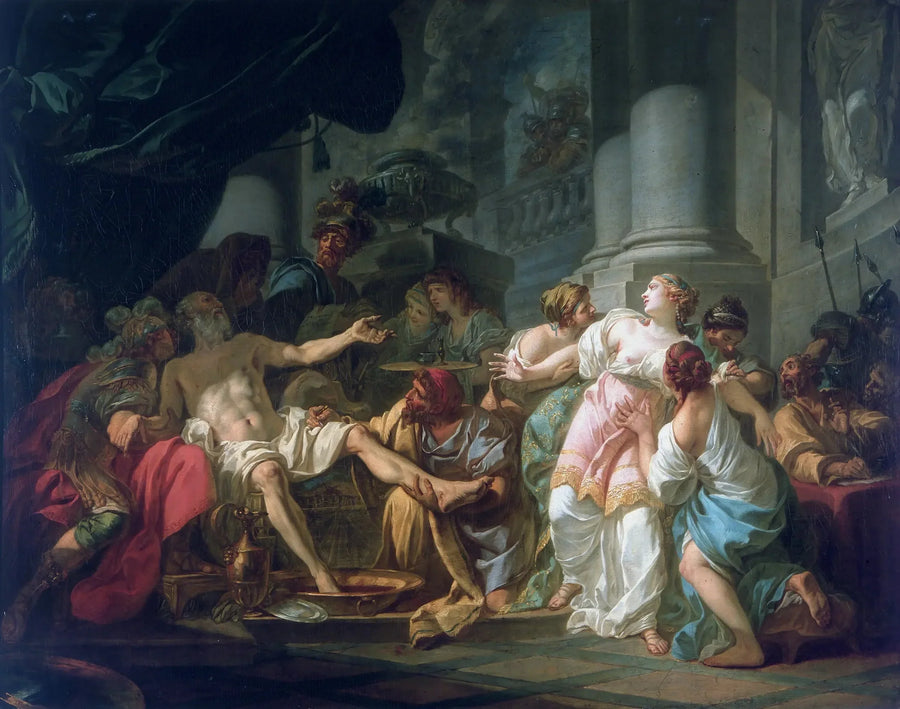 Śmierć Seneki - Jacques-Louis David