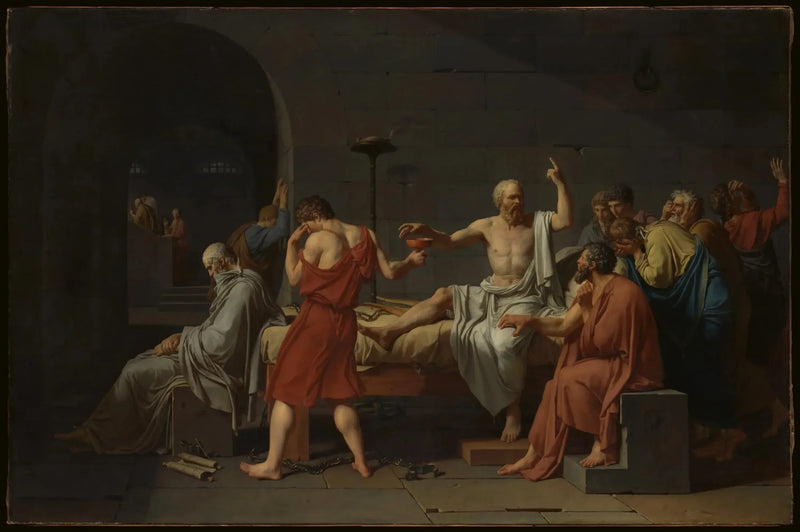 Śmierć Sokratesa - Jacques-Louis David