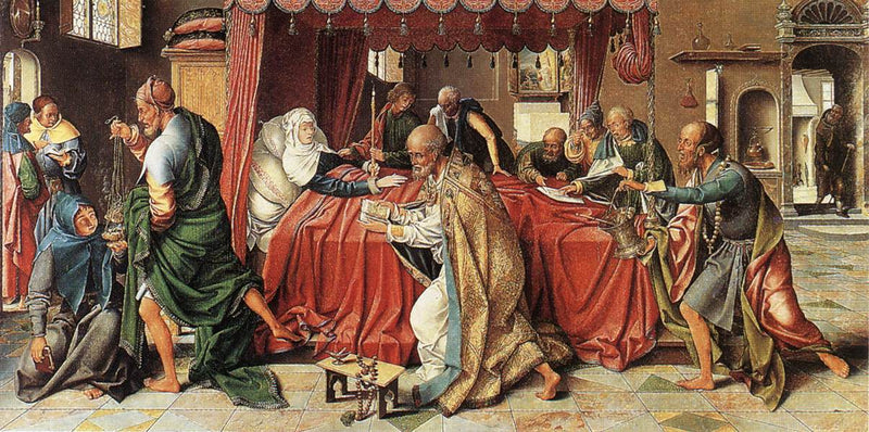 Śmierć Matki Boskiej - Joos van Cleve