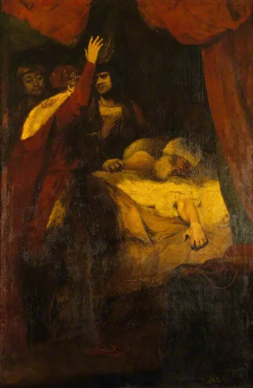 Śmierć kardynała Beauforta (1377-1447) (fragment z Henryka VI Williama Szekspira, część II, akt III, scena III) - Joshua Reynolds