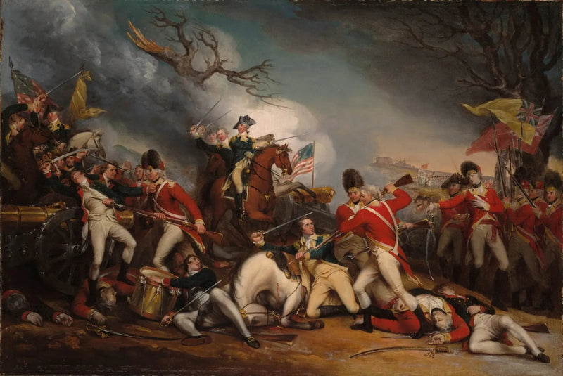 Śmierć generała Mercera w bitwie pod Princeton, 3 stycznia 1777 - John Trumbull