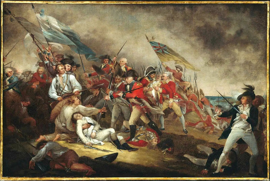 Śmierć generała Warrena w bitwie pod Bunkers Hill, 17 czerwca 1775 roku - John Trumbull