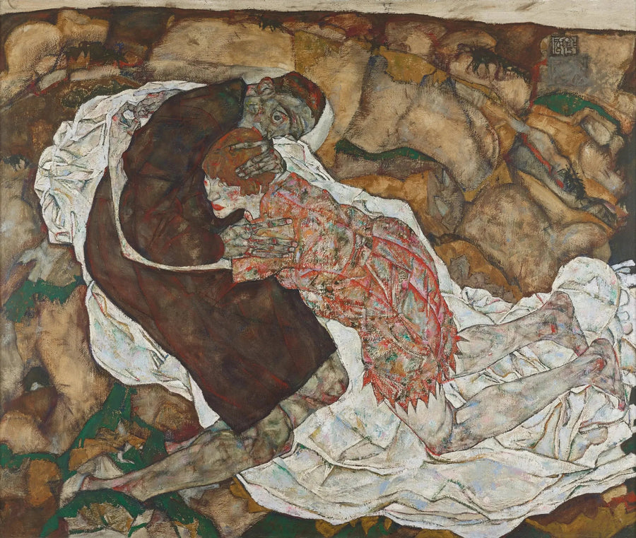 Śmierć i młoda dziewczyna - Egon Schiele