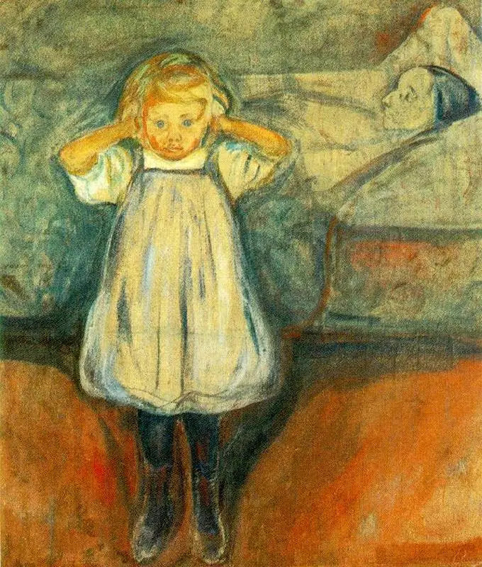 Śmierć i Dziecko - Edvard Munch