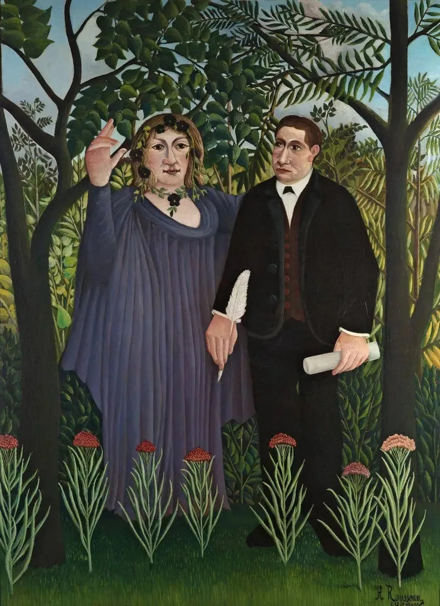 Muza inspirująca poetę - Henri Rousseau