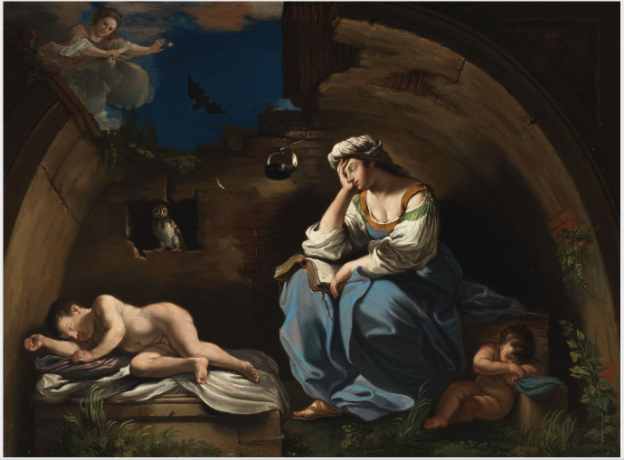 Zamyslona Muza - Guercino