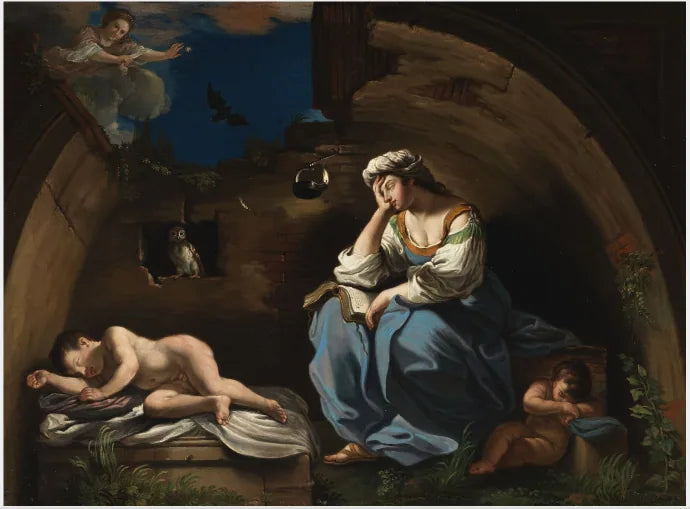 Zamyslona Muza - Guercino