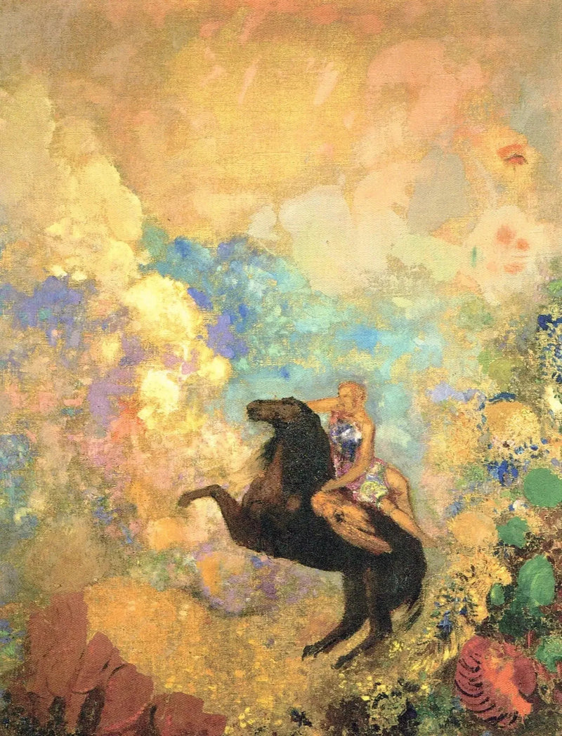 Muza na Pegazie - Odilon Redon