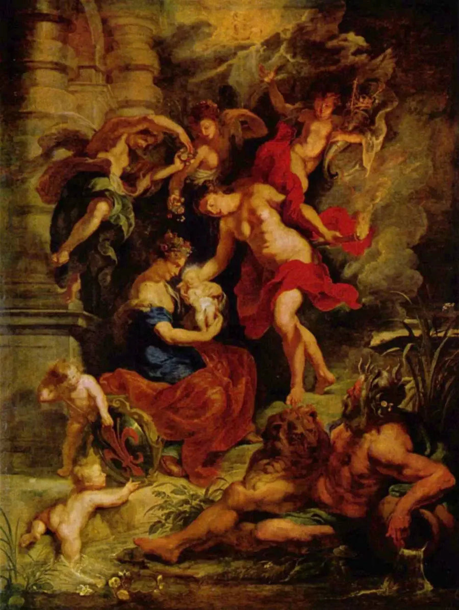 Narodziny Marii Medycejskiej 26 kwietnia 1573 roku we Florencji - Peter Paul Rubens