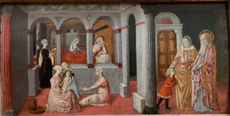 Narodziny Najświętszej Maryi Panny - Matteo di Giovanni