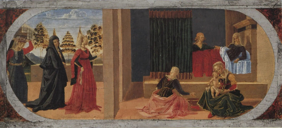 Narodziny dziewicy - Pietro Perugino