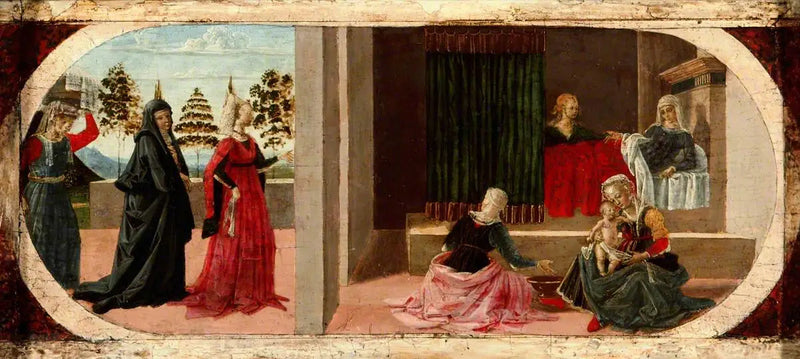 Narodziny dziewicy - Pietro Perugino