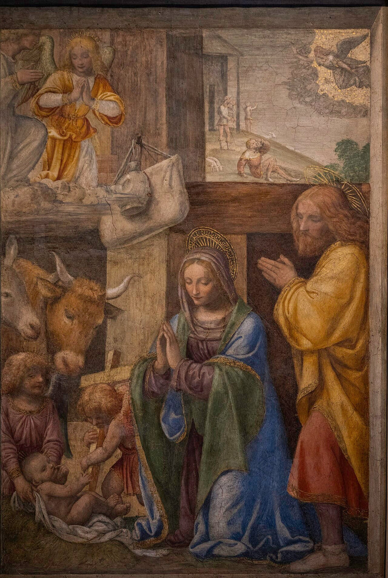 Narodzenie i Zwiastowanie pasterzom - Bernardino Luini