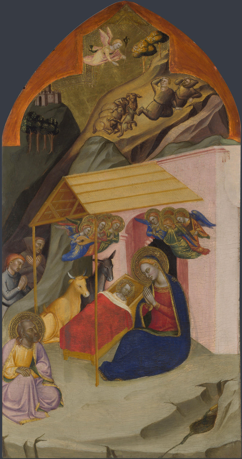 Narodzenie i Zwiastowanie pasterzom - Jacopo di Cione