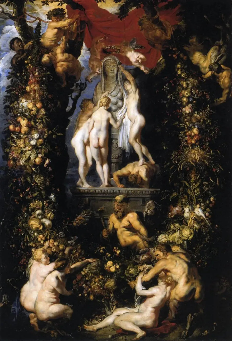 Przyroda zdobiąca Trzy Gracje - Peter Paul Rubens