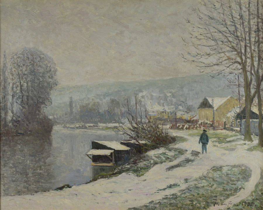 Śnieg w Port-Marly - Maxime Maufra