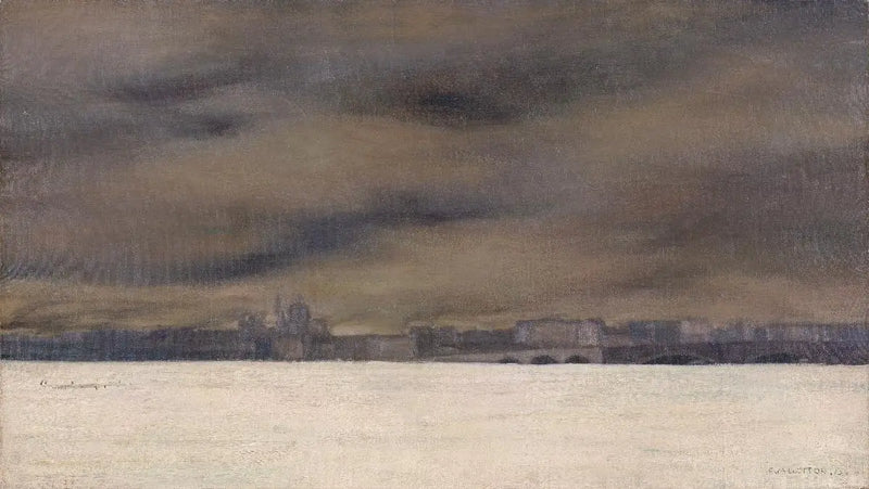 Zamarznięta Neva - Félix Vallotton