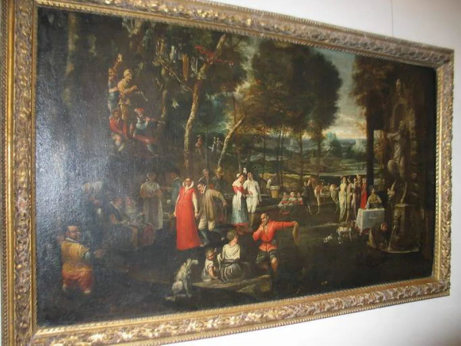 La noce de village - Agostino Carracci