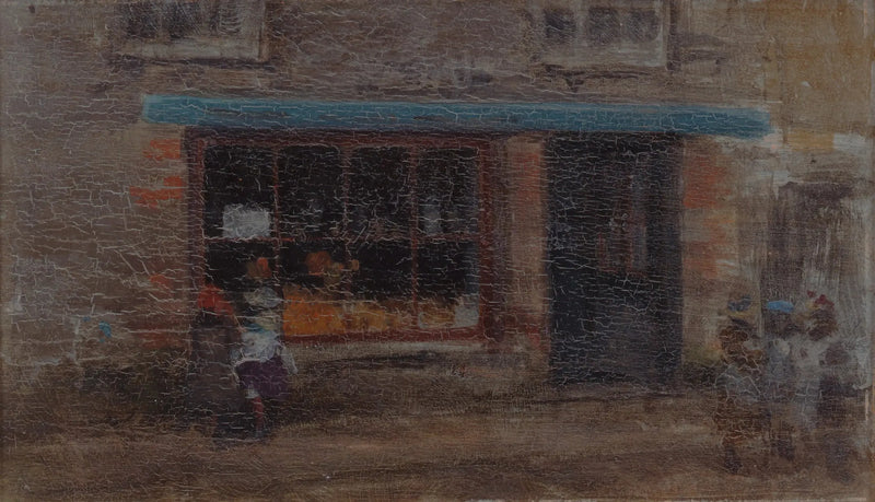 Notatka w pomarańczowym i niebieskim (Sweet Shop) - James Abbott McNeill Whistler